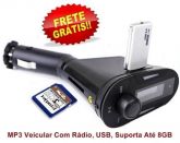 Kit MP3 Player Veicular, Rádio FM,USB -  Frete Grátis